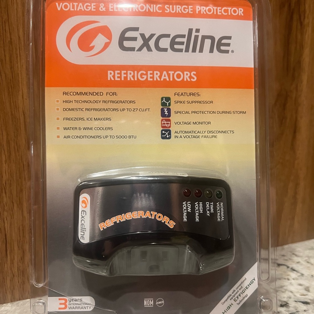 Exceline Gray Surge Protector for Refrigerators